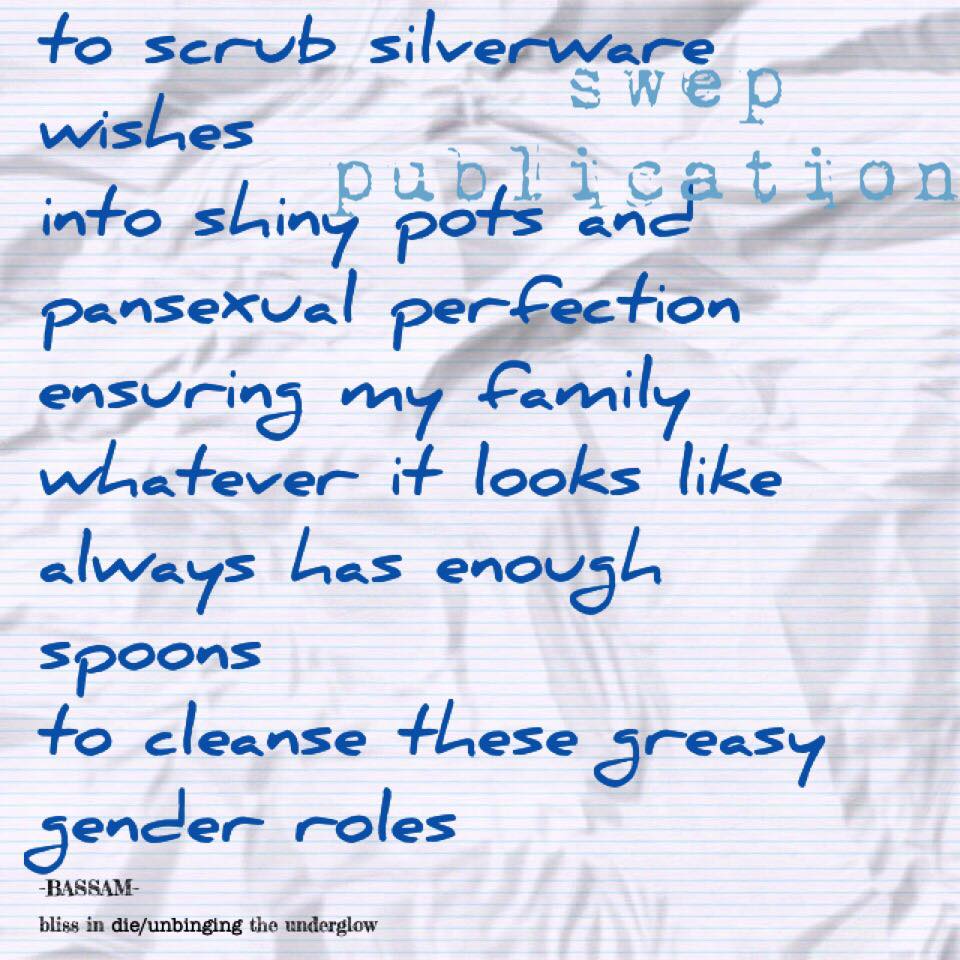 to scrub silverware- bassam